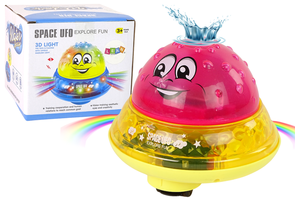 Water Ball UFO Diodes Happy Music Pink | Toys \ Bath toys