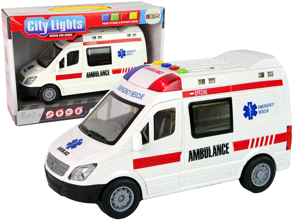 Ambulance Lights Sounds Friction Drive 