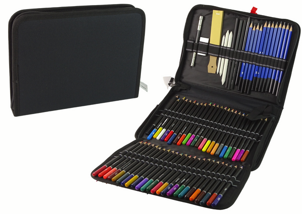 Little Artist's Set Crayons in a Pencil Case 95 pcs. | School & Office ...