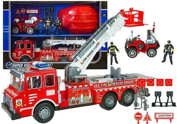 Fire Truck Playset Fire Rescue Brigade Set | Toys \ Cars