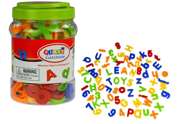 Magnetic Letters and Numbers in a Jar Alphabet of 78 Elements | Toys ...