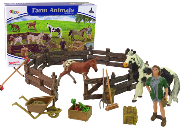 Assembleable Farm Figure Set Wooden Horse Farm | Toys \ Figures ...