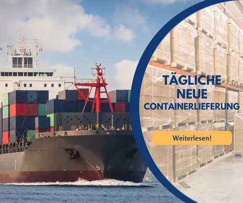 Tägliche neue Containerlieferung