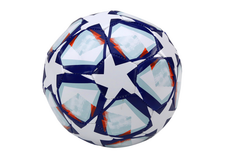 24 cm Football Ball, White, Star Pattern, Size 5