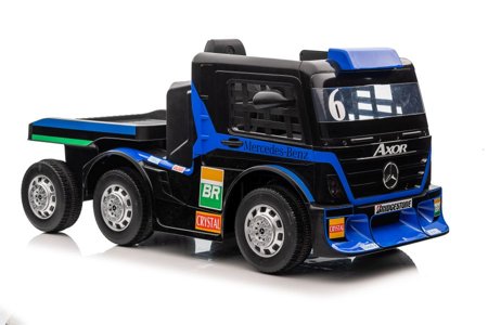 Battery Car Mercedes XMX622B Semi-trailer Navy Blue LCD