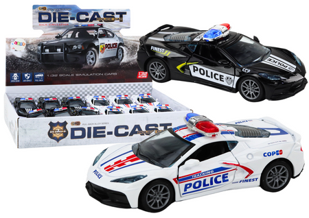﻿Car Police Car Police Car Metal 1:32 Drive Mix
