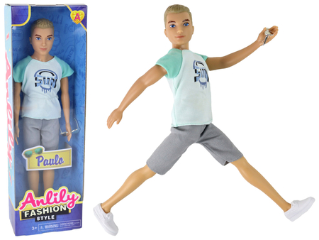 Children's Doll Boy T-shirt Blonde Hair