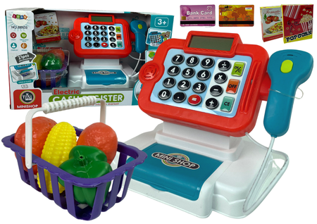 Children's Fiscal Cash Register Calculator Vegetable Basket