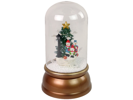 Christmas Glass Ornament Snowmen Christmas Tree Decoration Gold