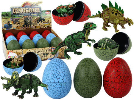 Dinosaur Figurine Egg 3 Colors 9cm