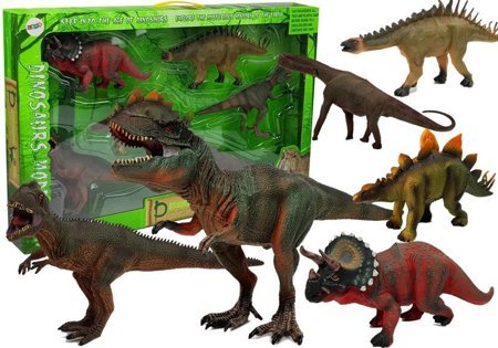 Dinosaur Set Big Figures Models 6 pieces Tyrannosaurus