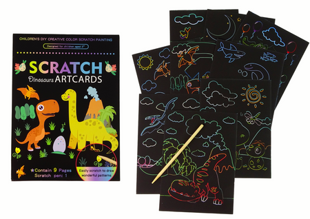 Acheter Scratch Art Book Mini A6 - Dinosaurs - Pencils, markers, et