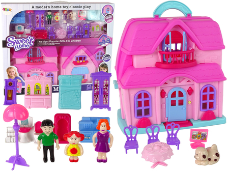 Pink and Purple Kid Connection Light and Sound Dollhouse 