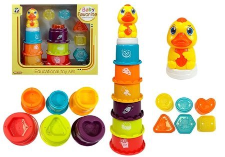 Educational Pyramid For Children Build a Tower, Sorter, Playing in the water