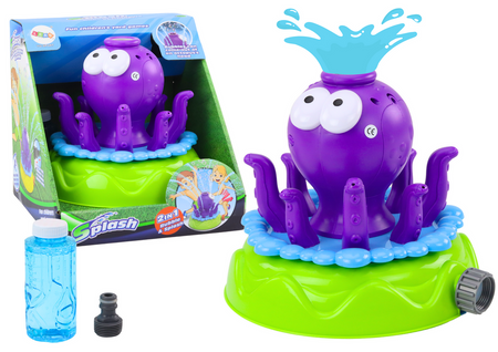 Garden Sprinkler Octopus Fountain Soap Bubbles Purple