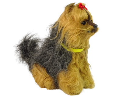 Interactive Plush Dog Soft fur Breed Yorkshire terrier Stroke its head and learn its functions