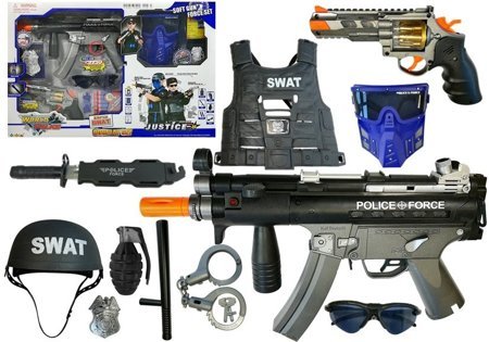 Military Toy Set Soft Bullet Pistols MP5 Revolver