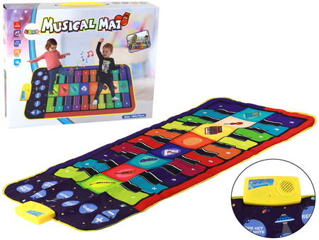 Musical Educational Mat Piano Instruments Theme