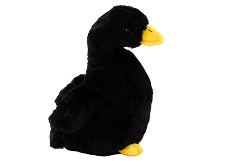﻿Plush Goose Mascot Black Cuddly Plush Duck 40 cm