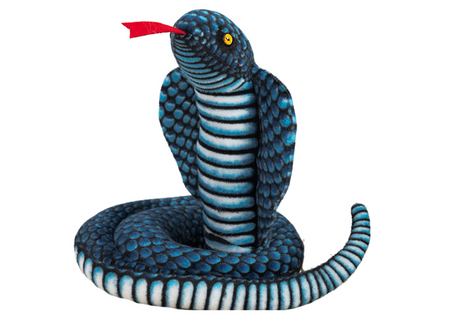 Plush Mascot Snake King Cobra Blue 100 cm