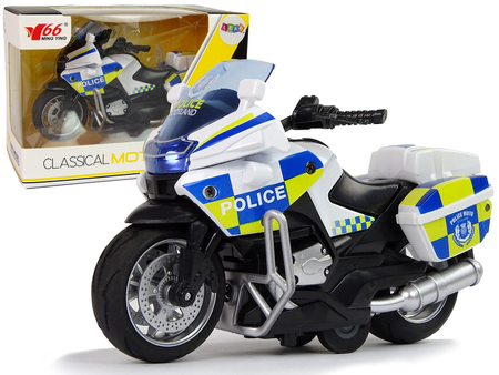 Police Motorcycle 1:14 Pull-Back Drive Sound Lights | Toys 
