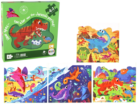 Magnetic Puzzle DINOSAUR Puzzle 4+ The Orb Factory 15 Pieces