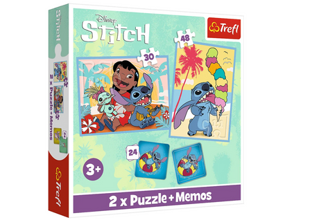 Puzzle + Memos 2in1 Lilo and Stitch, Happy Day Trefl 93585