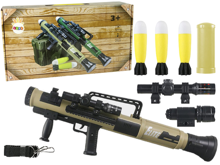 RPG Grenade Launcher Missiles Light Sound Brown