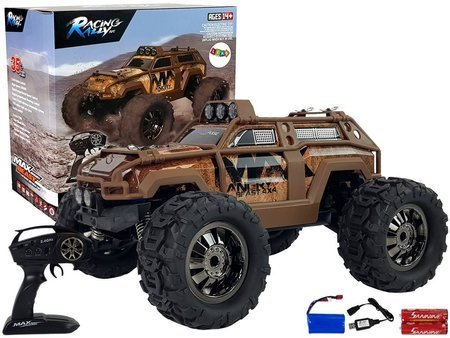 Rally Car Remote Controlled Brown 2.4G 1:18 35 km/h Speed Control