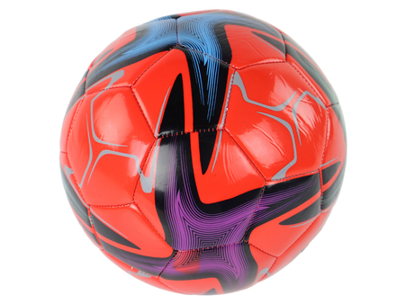 Red Large Football Ball 24 cm Size 5