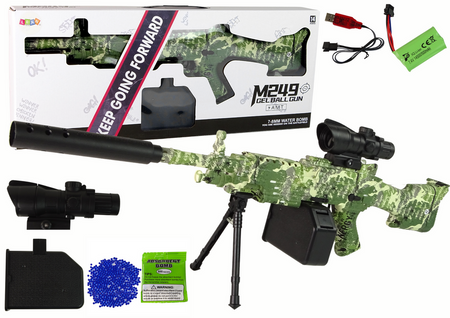 Rifle Water Bullet Gun Green-Grey AMT