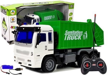 Rubbish Truck Remote Controlled 1:30 27 Mhz Lights