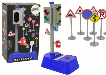 Set of Road Signs Lights Sounds 23 cm