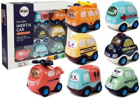 Set of Toy Cars for children with a stretch 7 elements