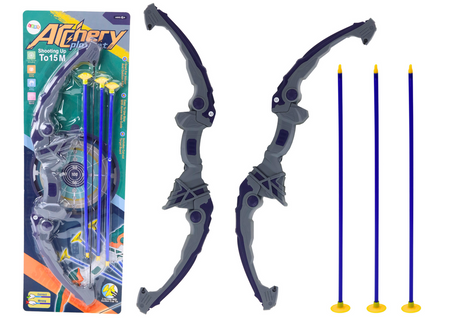 Shooting Bow Purple Arrows With Suction Cups 3 Pieces