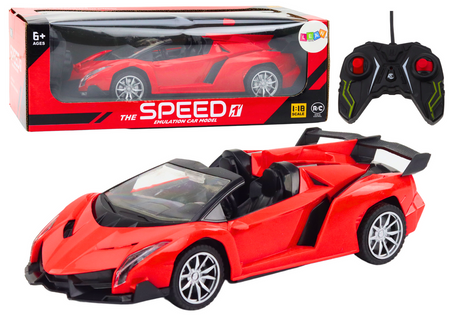 Sports Car Remote Controlled Auto RC 1:18 Red