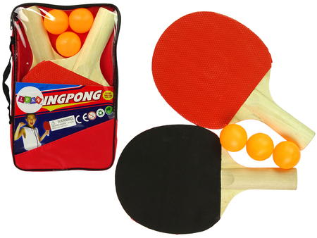 Wooden Ping Pong Sticks 3 Balls Cover