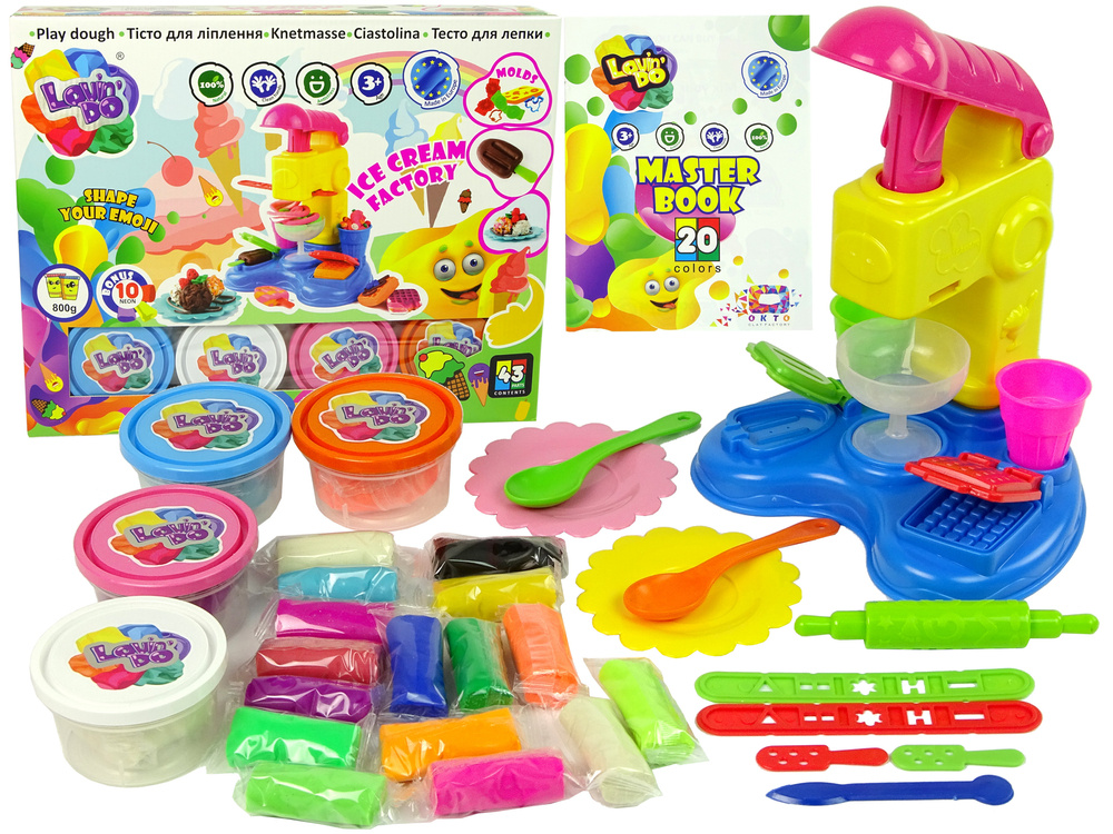 A set of Ice Cream Factory Ciastolina 11016 Toys \ Creative toys