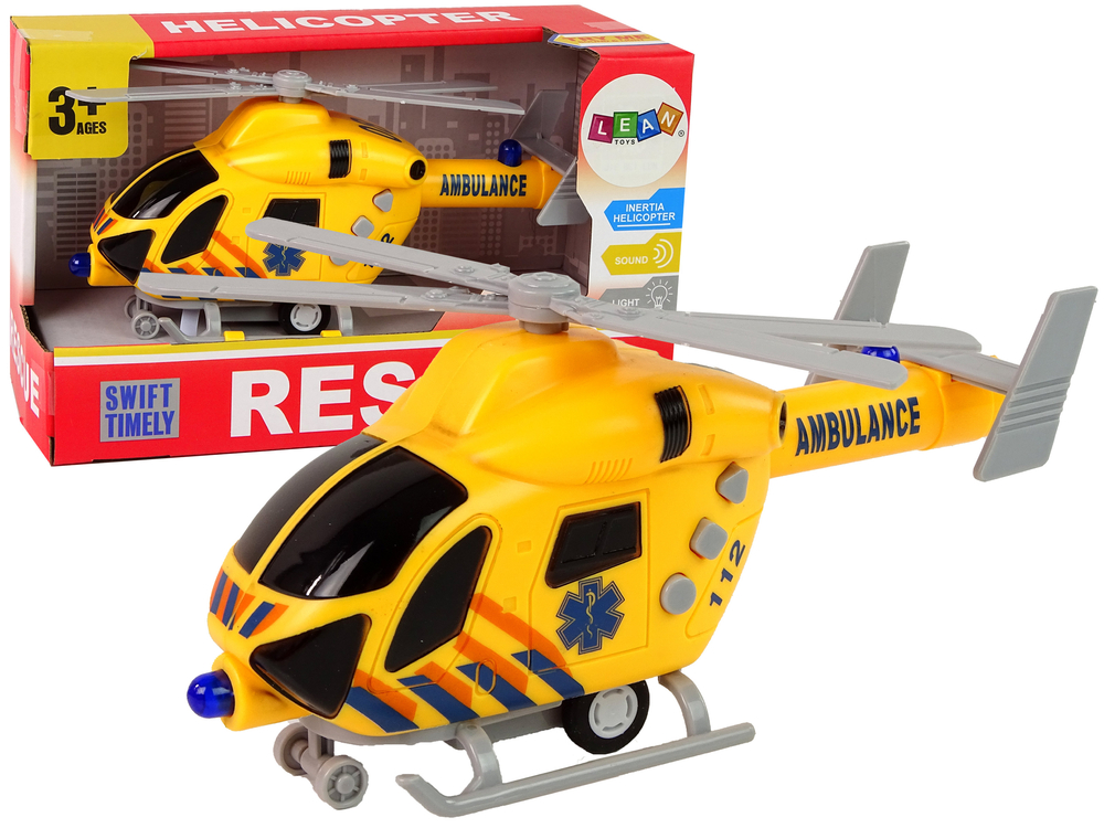 Ambulance store helicopter toy