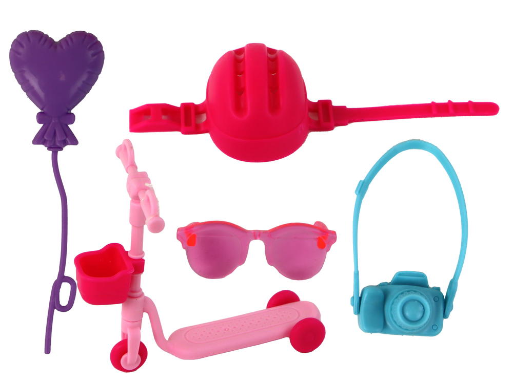 Anlily Children's Doll Long Blonde Hair Handbag Glasses Pink Blouse, Toys  \ Dolls, houses, buggys