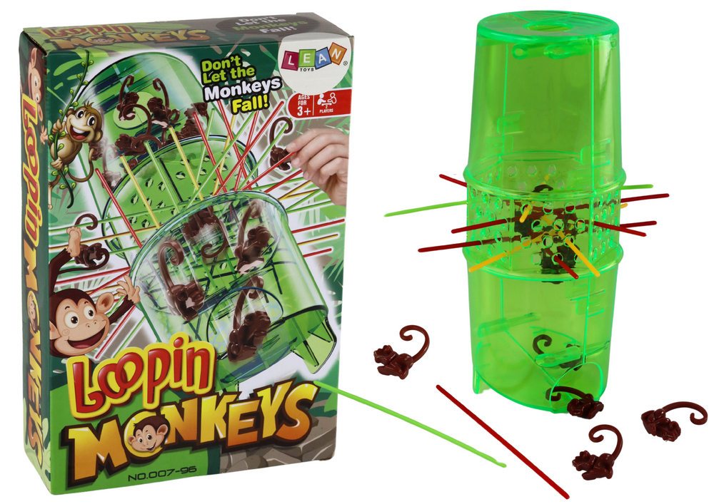 Arcade Game Catch the Monkey Falling Monkeys Sticks Toys \ Games