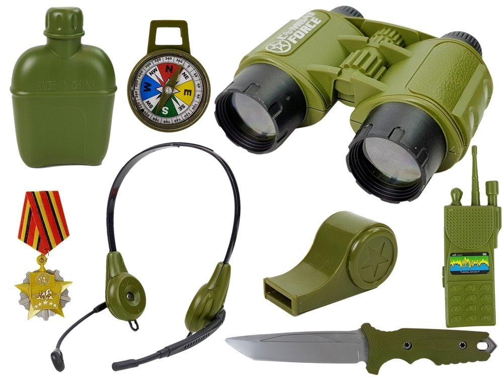 Army Set with Accessories Gun Knife Binoculars Headphones Whistle Shortwave  Radio | Toys \ Guns Toys \ Costumes and gadgets |