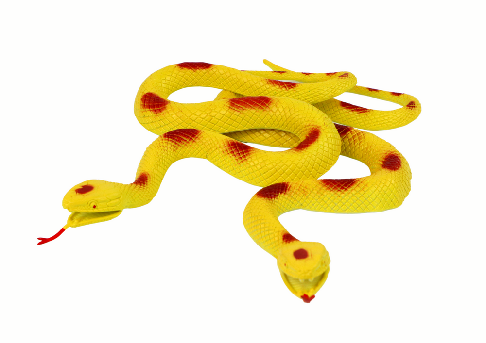 Artificial Rubber Snake Yellow with Red Patches Structural | Toys