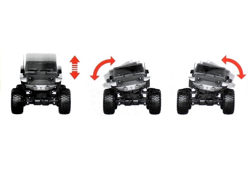 Auto Zdalnie Sterowane Jeep Gigant 18 Czarny Toys \ R/C
