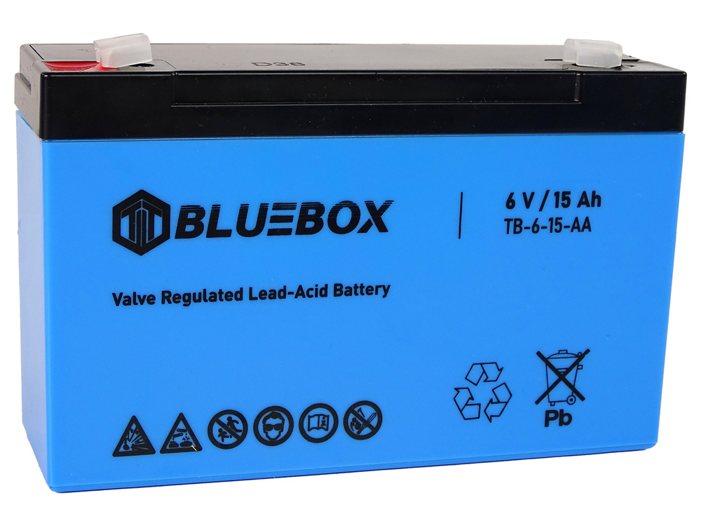 BLUEBOX VRLA AGM 6V 15Ah Gel Battery for Car Batteries Electric Ride