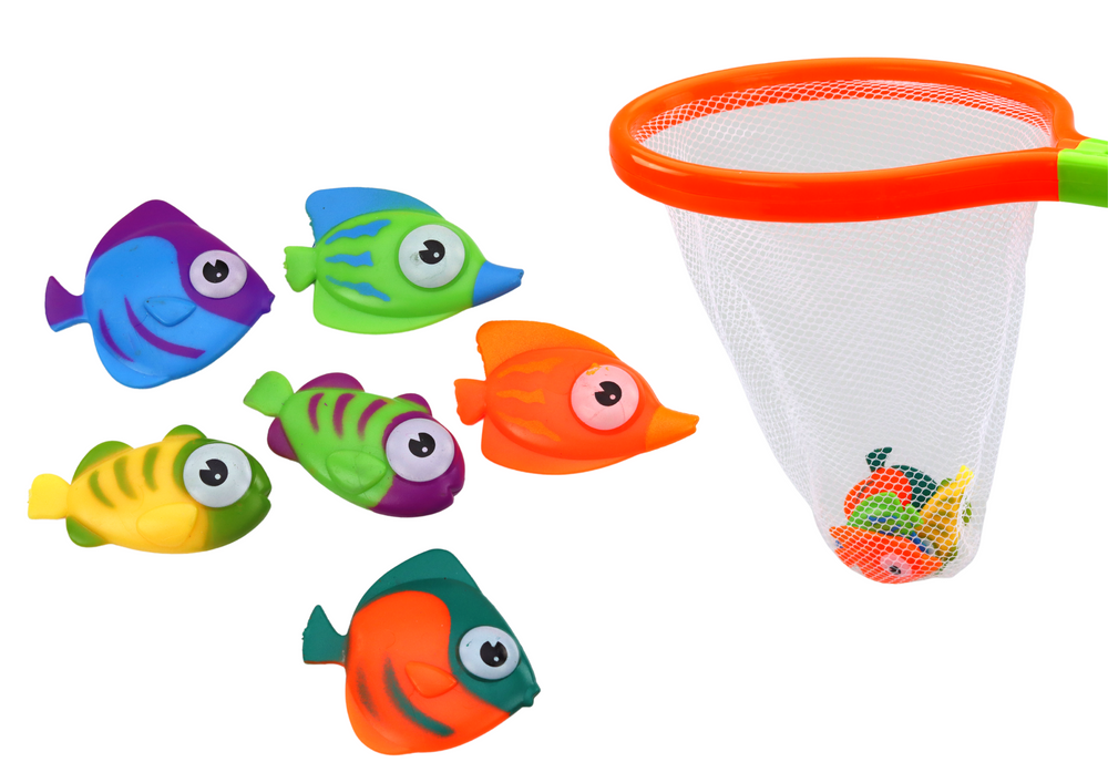 Bath Toys Strainer Catching Set 6 Pieces Fish | Toys \ Bath toys