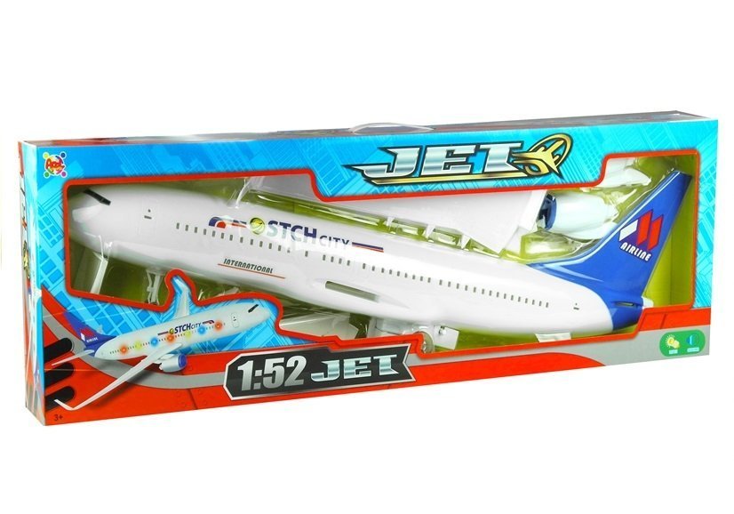 Big Plane with Friction Drive 1 52 Lights 78 cm Toys Planes New Delivery 14.10