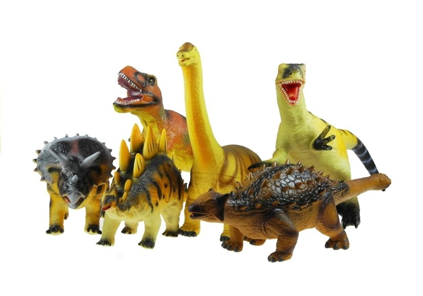 Big Rubber Dinosaurs 6 Types Realistic Figures Toys \ Educational