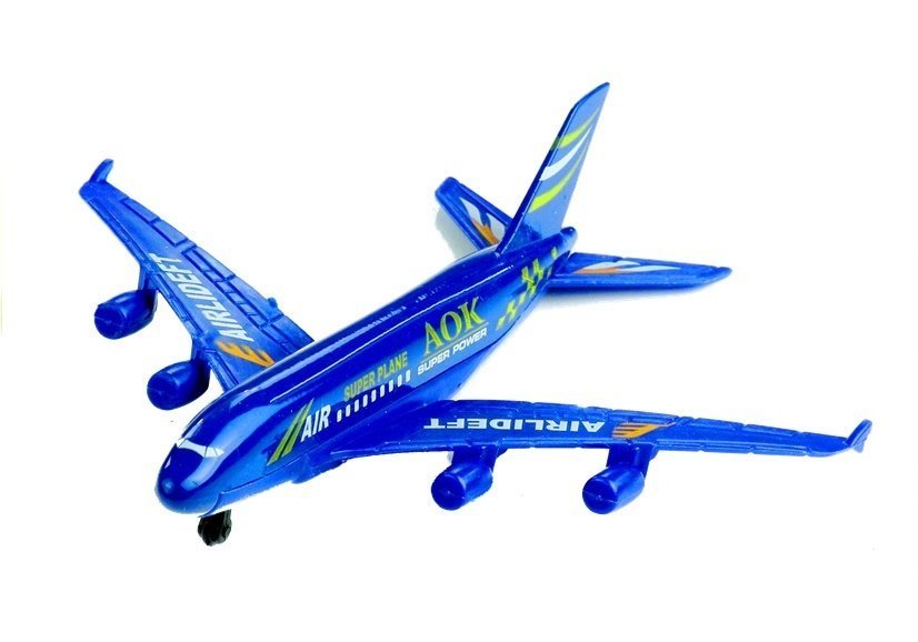 blue toy plane