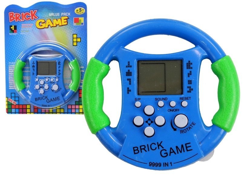 Brick Game Electronic Tetris Steering Wheel Blue Toys Games